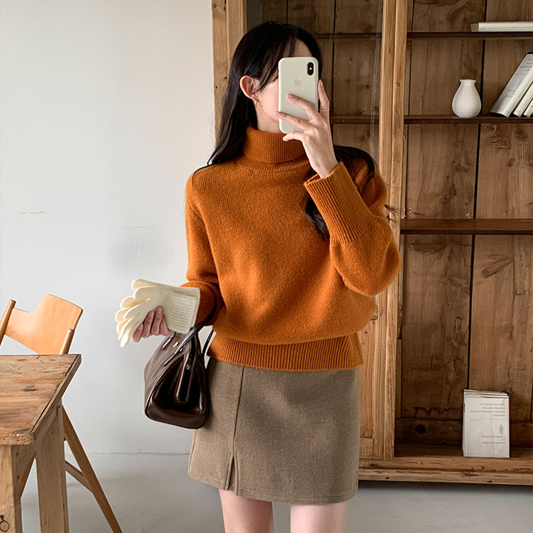 ウール70％グローブ Ivory