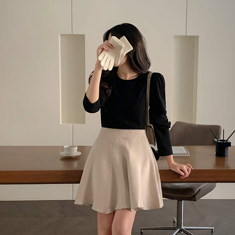 ウール70％グローブ Ivory