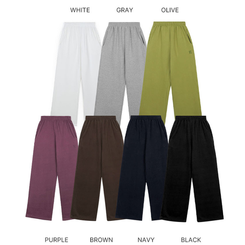 【SHORT/LONG 丈別】ドローストリングワイドパンツ6色