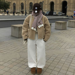 【SHORT/LONG 丈別】ドローストリングワイドパンツ6色 WHITE