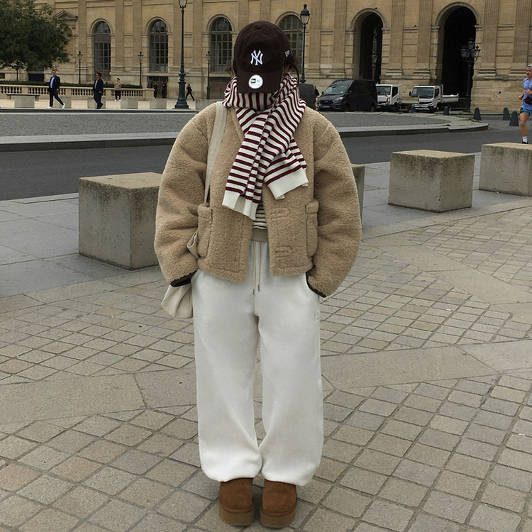 【SHORT/LONG 丈別】ドローストリングワイドパンツ6色 WHITE