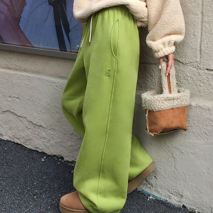 【SHORT/LONG 丈別】ドローストリングワイドパンツ6色 OLIVE