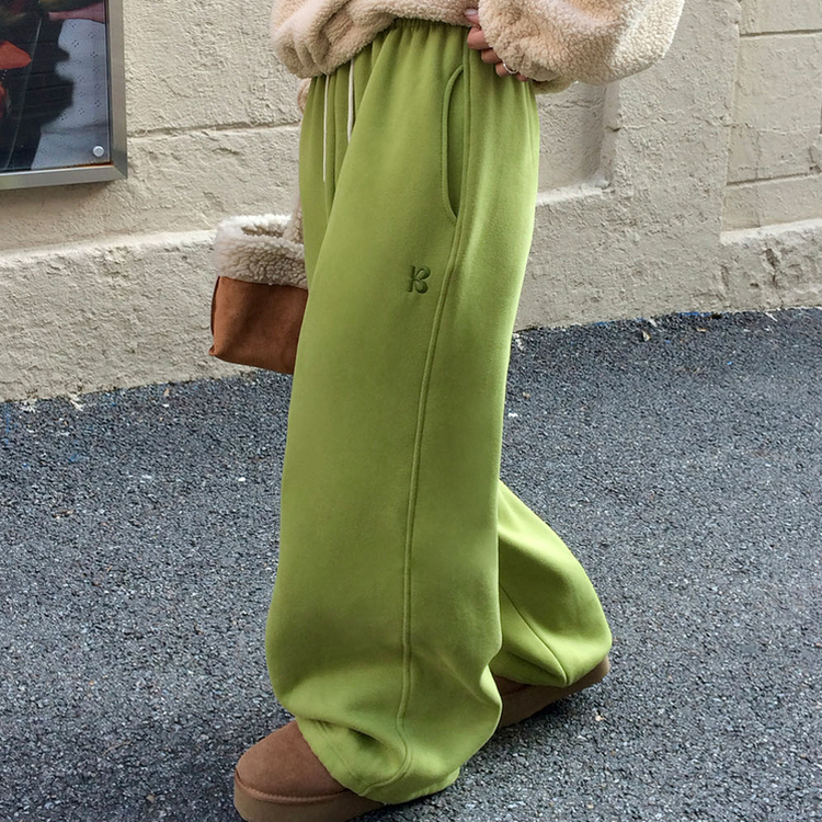 【SHORT/LONG 丈別】ドローストリングワイドパンツ6色 OLIVE