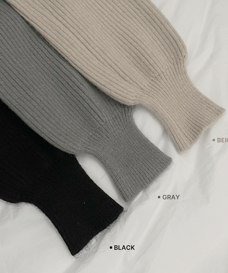 골지스퀘어벌룬미니니트원피스