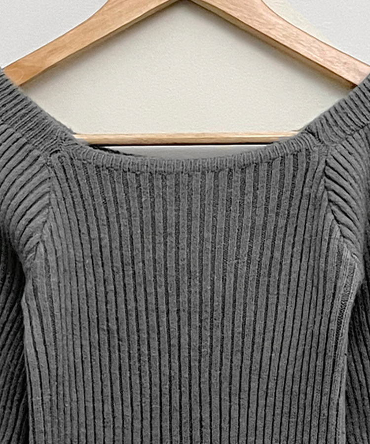 골지스퀘어벌룬미니니트원피스