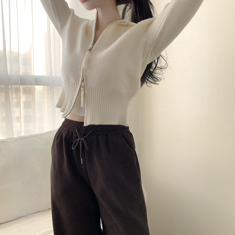 美品　VIVIENNE TAM ウール ダブルジップジャンパー サイズ0 ヴィヴィアンタムVIVIENNE TAM サイド刺繍コットンニットダブル