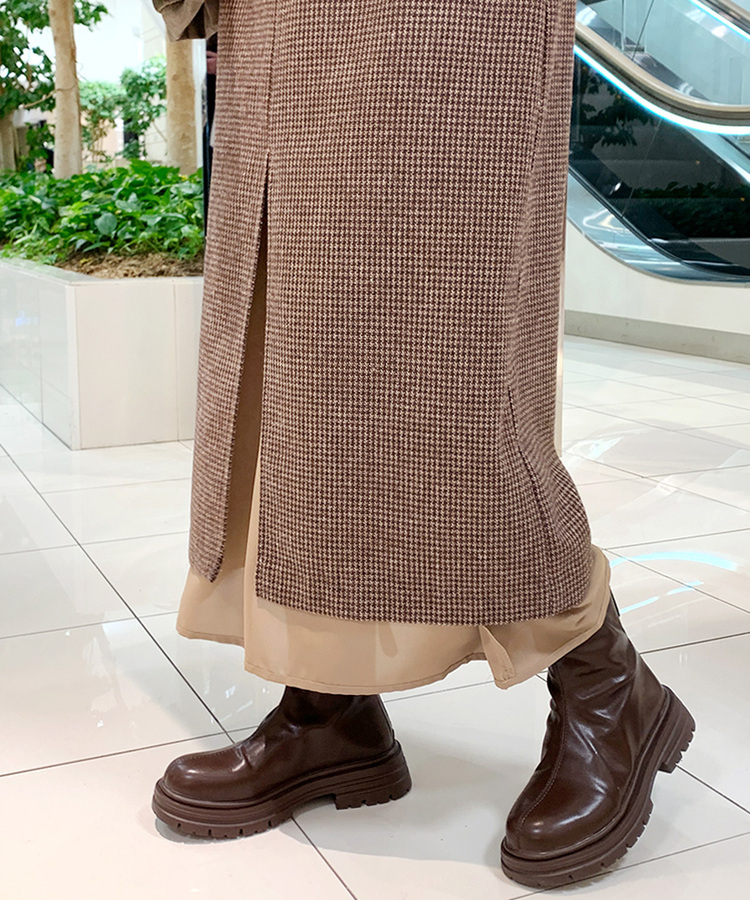 レイヤードディープスリットビスチェロングワンピース｜ロング