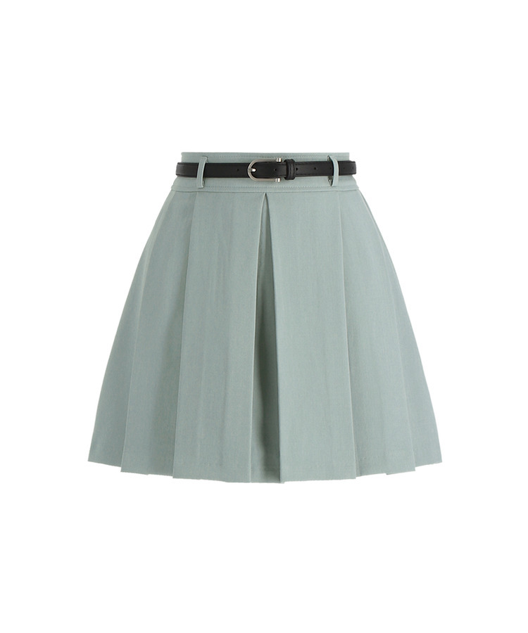 【SET】ベルト＋プリーツミニスカート