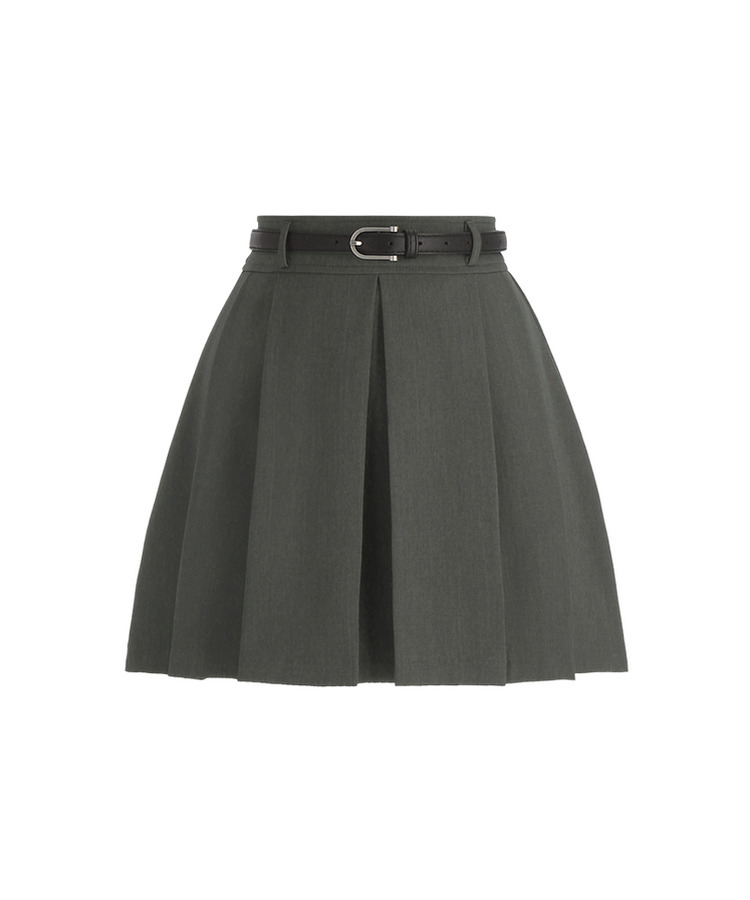 【SET】ベルト＋プリーツミニスカート