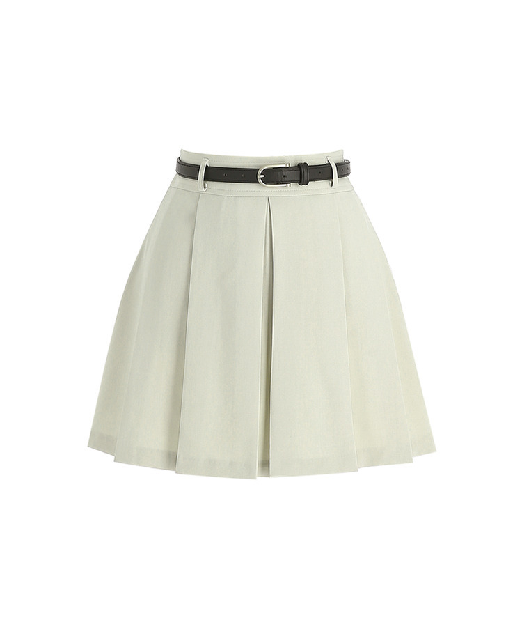 【SET】ベルト＋プリーツミニスカート