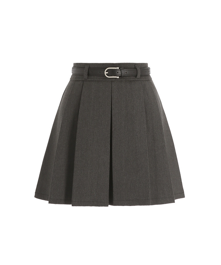 【SET】ベルト＋プリーツミニスカート