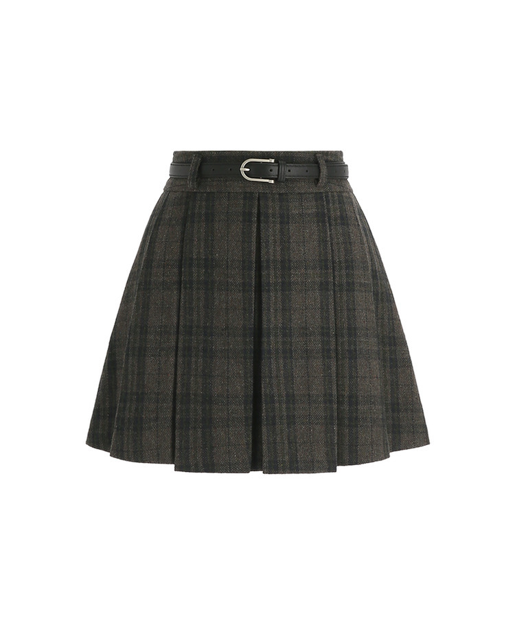 【SET】ベルト＋プリーツミニスカート