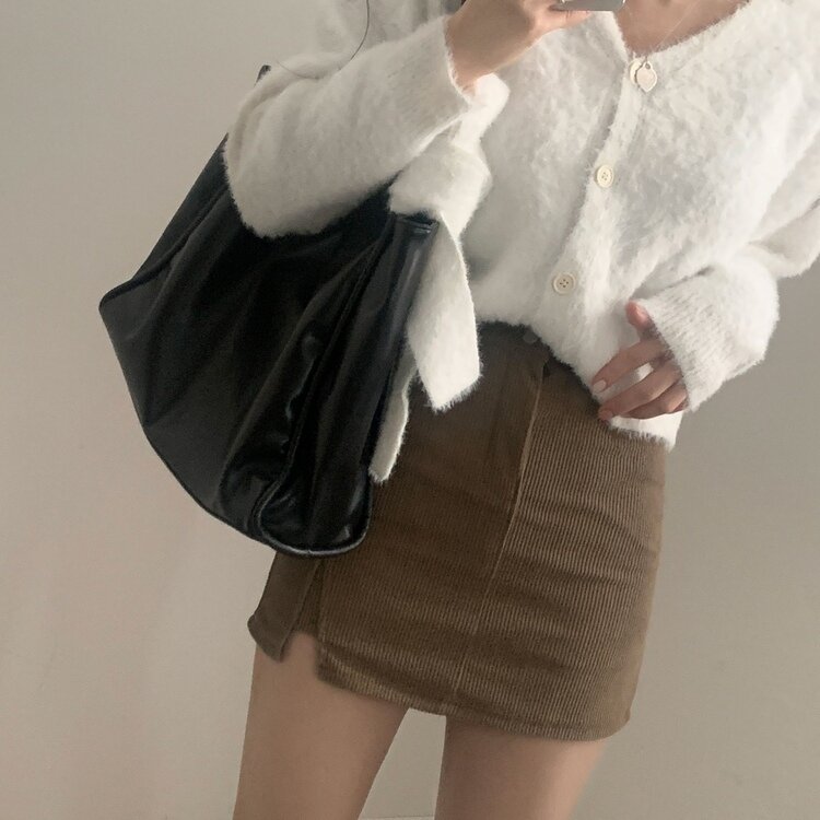 アンゴラニットカーディガン CLANE - アンゴラニットカーディガン - ANGORA SHORT KNIT CARDIGAN