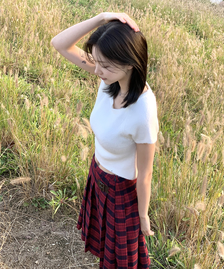 バックル付きチェックミニ ペッパピグ loin. チェック柄 ミニスカート