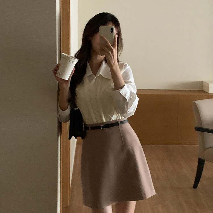 スクエアバックルベルト Black