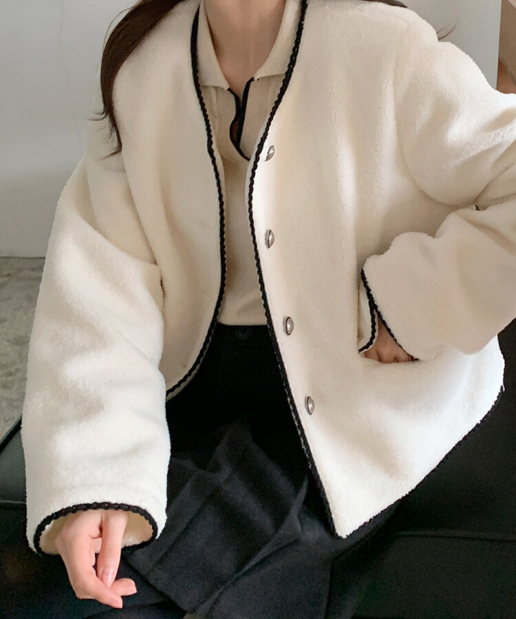 ノゾミイシグロ 12AW ファージャケット ボア ニット ノゾミイシグロ 12AW ファージャケット ボア ニット