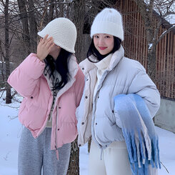 チェックマフラー Blue