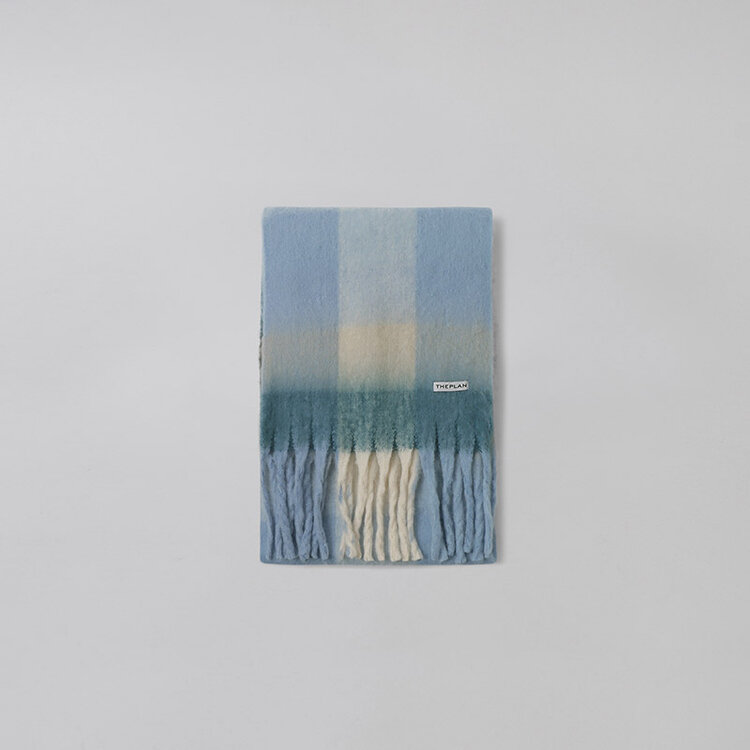 チェックマフラー