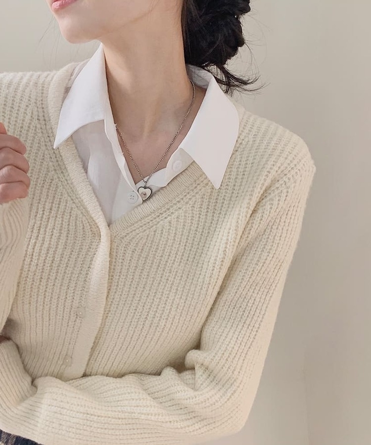 クロップショートニットカーディガン6色｜カーディガン｜韓国