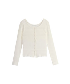 パールボタンカーディガン