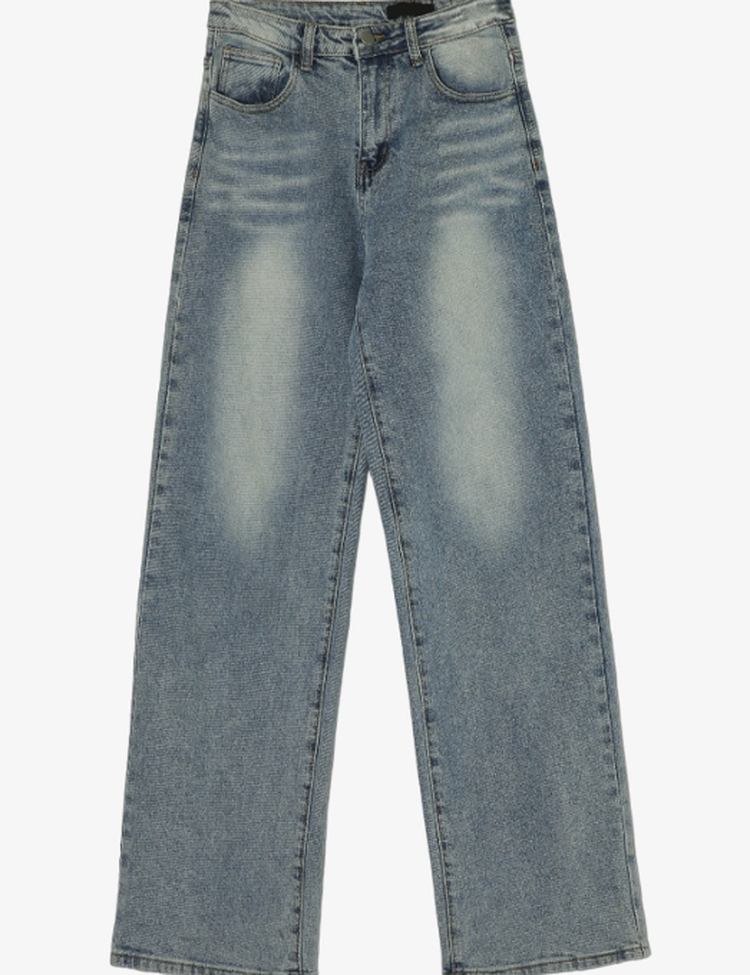 [숏,롱/S~XL/4컬러] 하체커버 워싱 하이웨스트 와이드 데님 팬츠