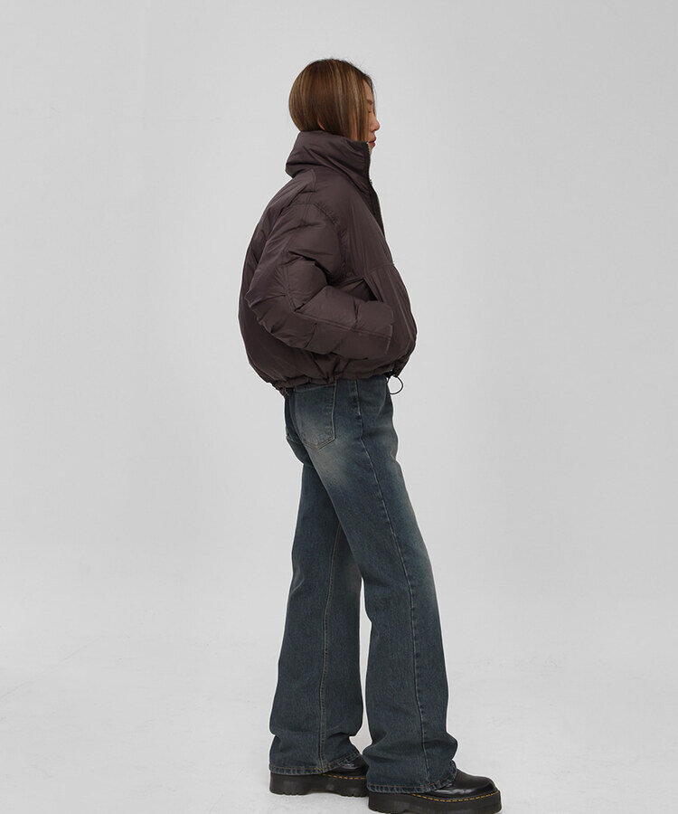 ウォッシングワイドブーツカットデニムパンツ DENIM