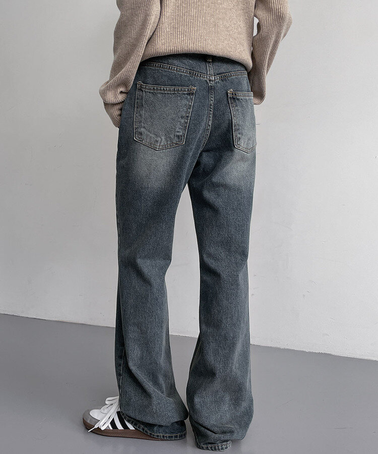 ウォッシングワイドブーツカットデニムパンツ DENIM