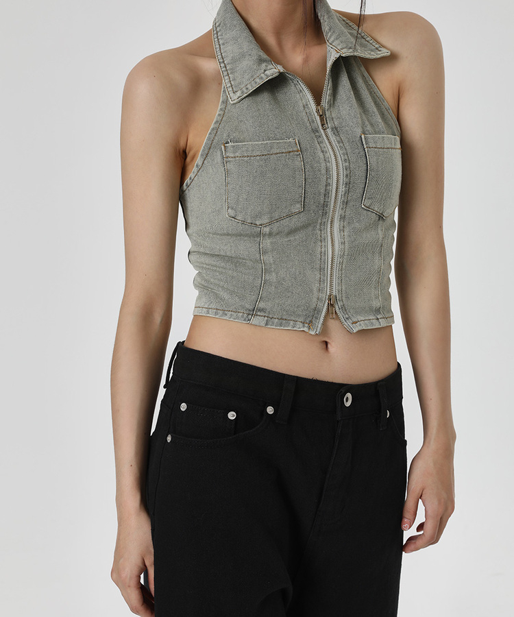 ユニセックスワイドコットンパンツ BLACK