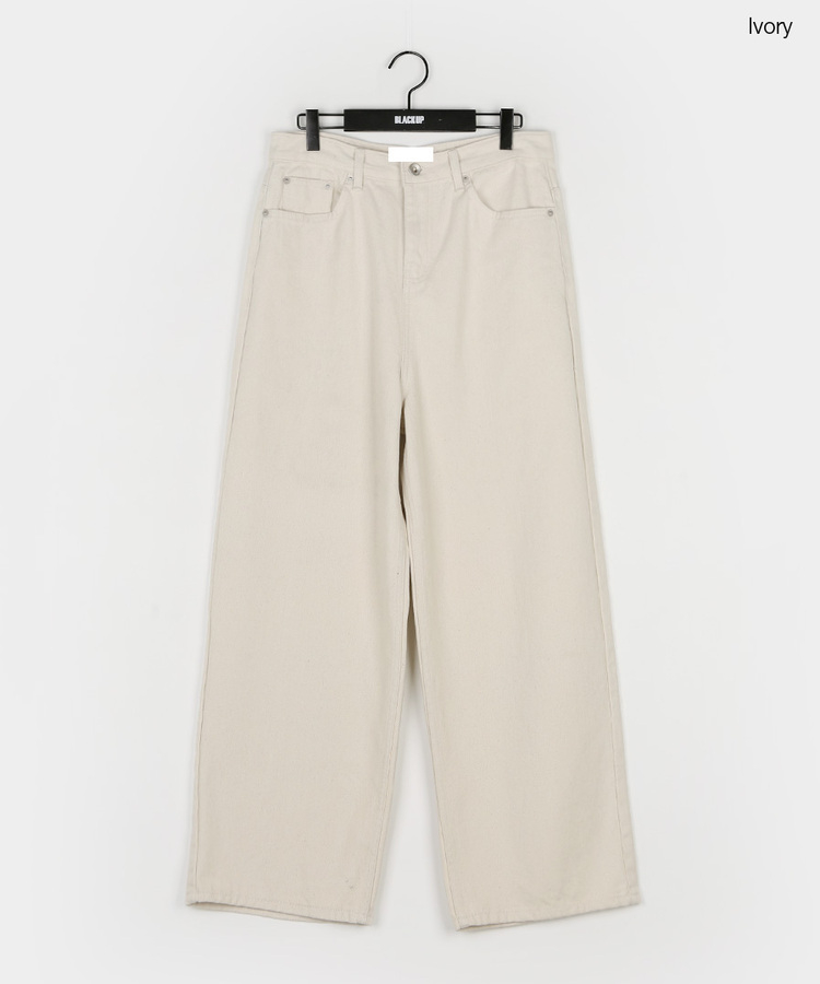 ユニセックスワイドコットンパンツ