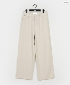 ユニセックスワイドコットンパンツ