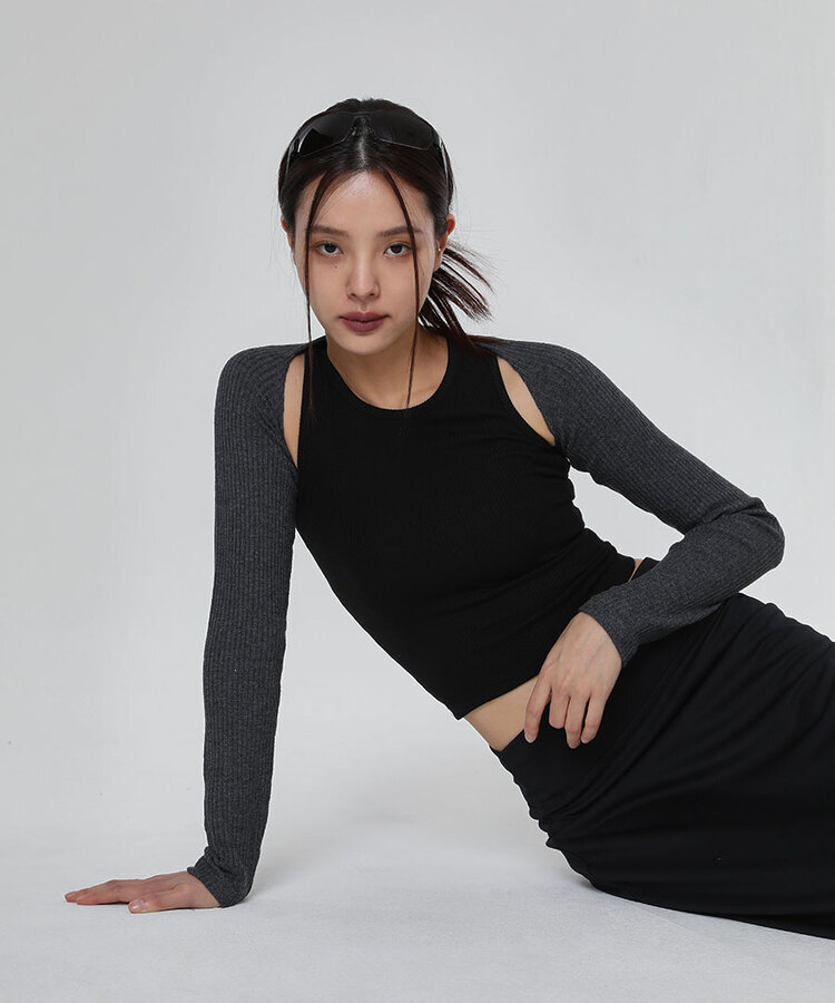 マキシロングスカート BLACK