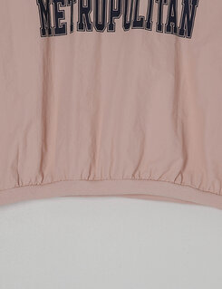 Vネック長袖クロップTシャツ