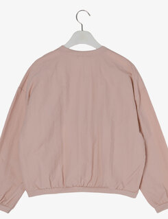 Vネック長袖クロップTシャツ