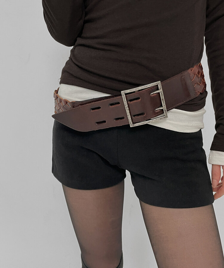 バンディングショートパンツ BLACK