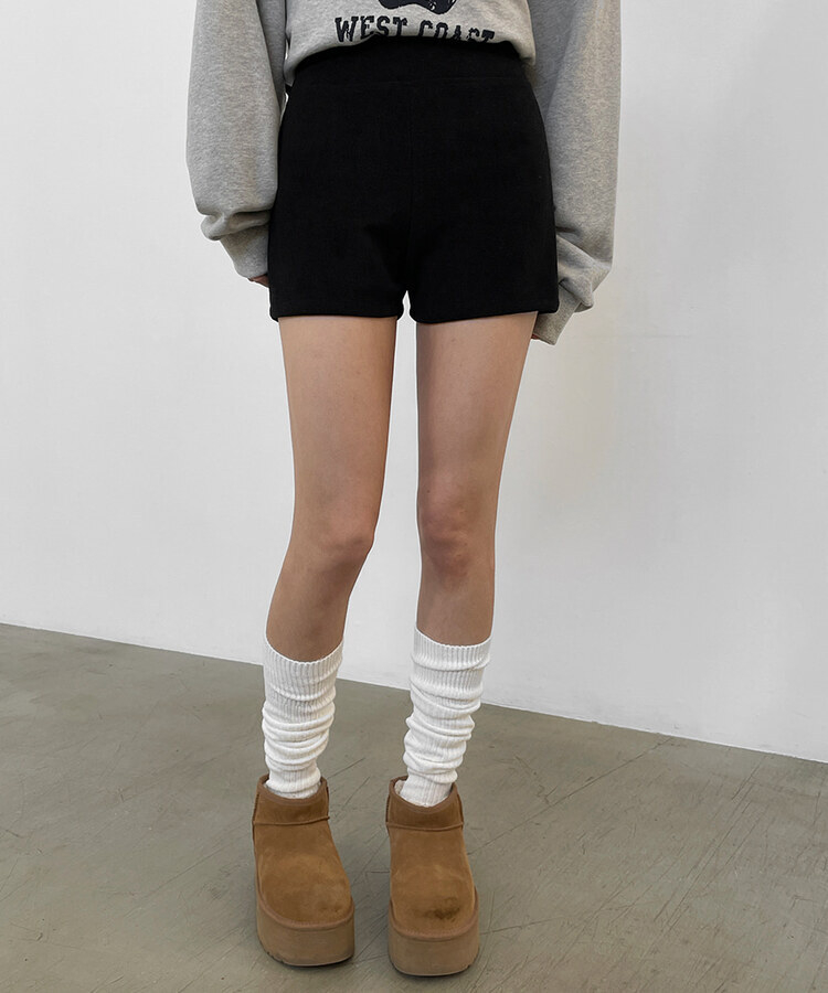 バンディングショートパンツ BLACK