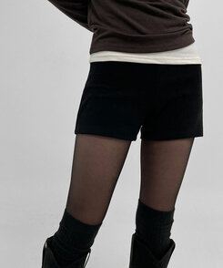 バンディングショートパンツ BLACK
