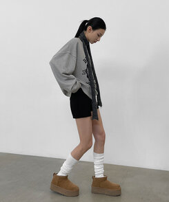 バンディングショートパンツ BLACK