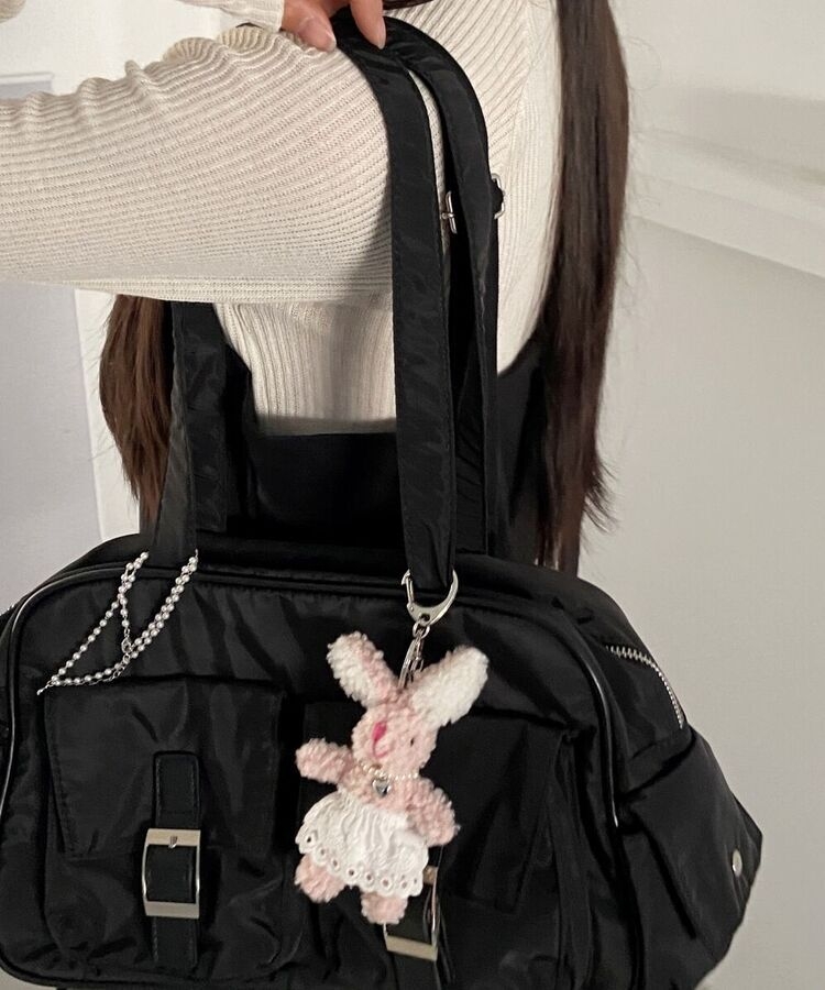 キュートウサギキーホルダー PINK