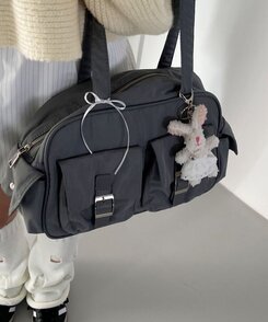 ファッション雑貨 キュートウサギキーホルダー WHITE