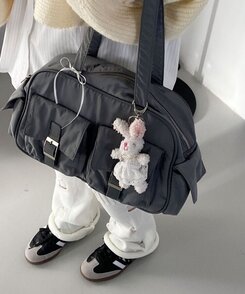 ファッション雑貨 キュートウサギキーホルダー WHITE
