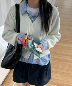 ポケットレザービッグショルダーバッグ BLACK