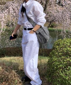 マルチポケットカジュアルショルダークロスバッグ Dark Brown