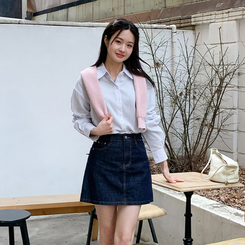 [新品] デニムミニスカート fbf8c6e358bfcd5a9d8138e18f24aa