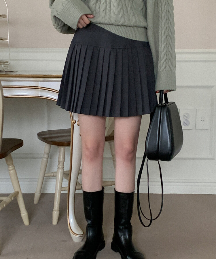 アコーディオンプリーツパンツインミニスカート｜ミニスカート｜韓国