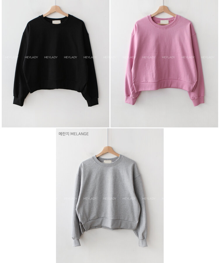 コットンサイドスリットトレーナー