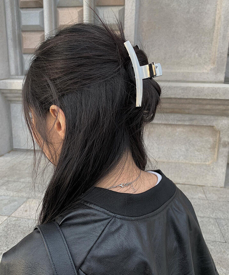 シルバーヘアクリップ｜ヘアアクセサリー｜韓国ファッション通販