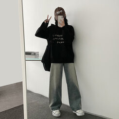 ディープウォッシングワイドデニムパンツ LIGHT DENIM