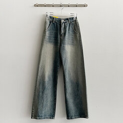 ディープウォッシングワイドデニムパンツ