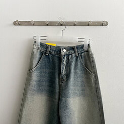 ディープウォッシングワイドデニムパンツ