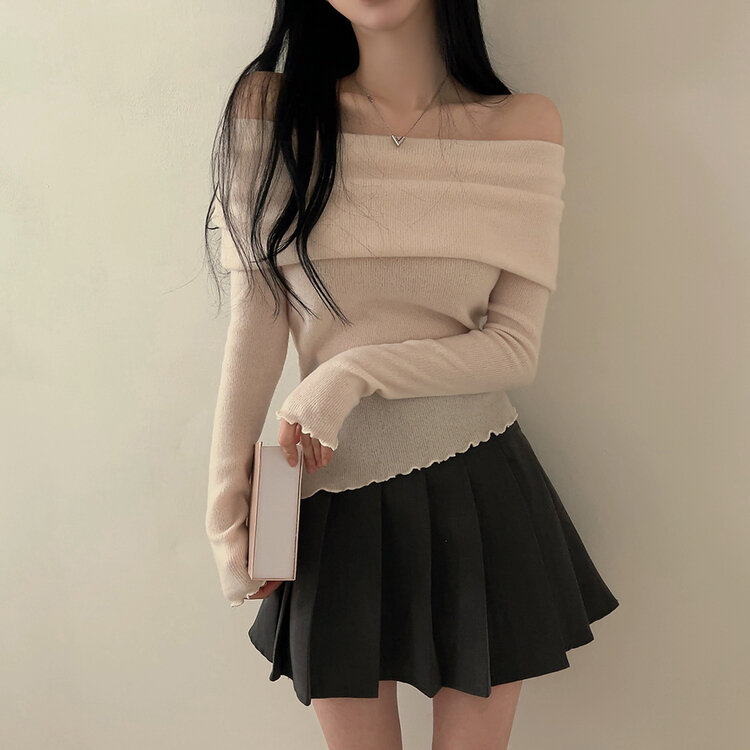 00's vintage goa ベージュ オフショルダー 長袖カットソー 00's vintage goa ベージュ オフショルダー 長袖カットソー